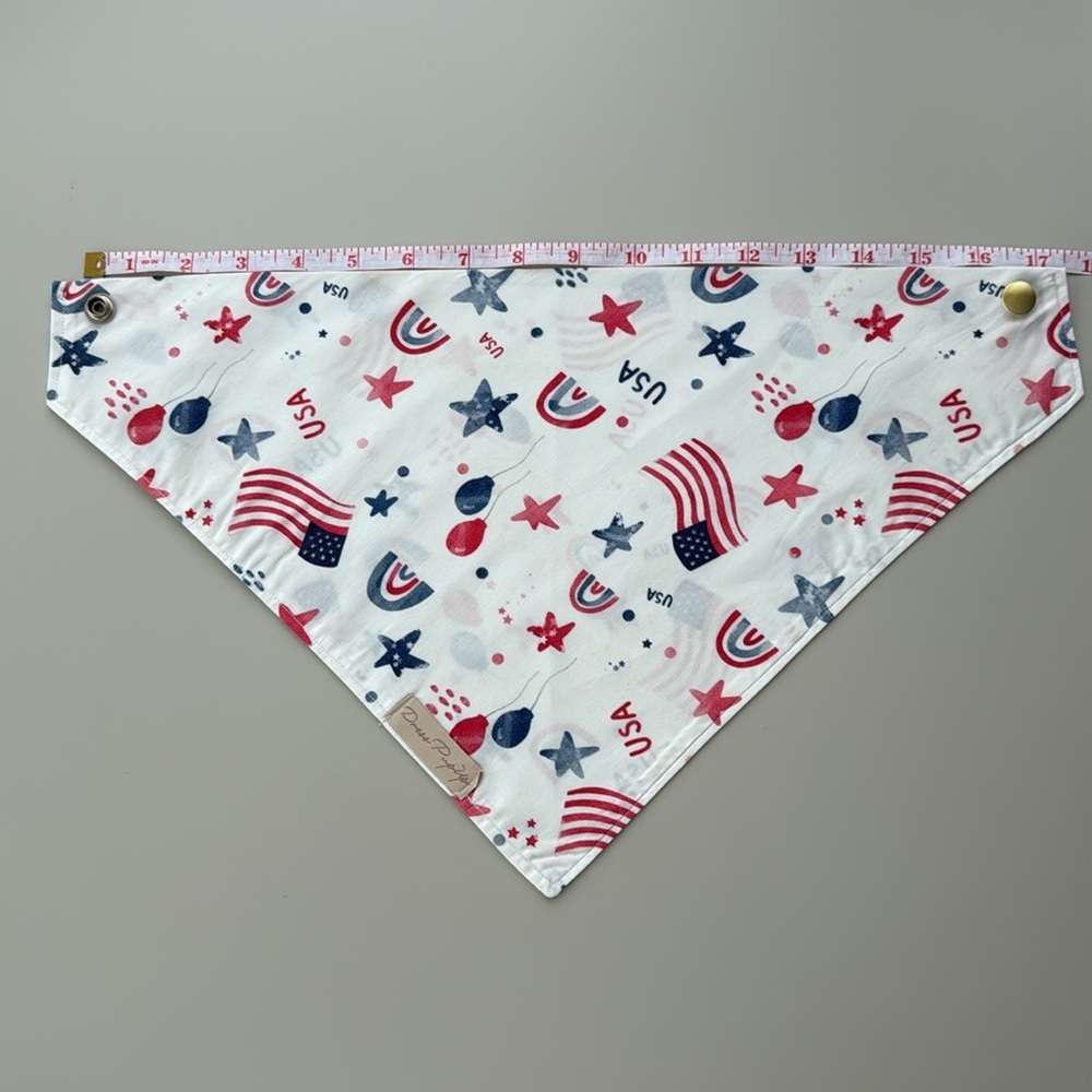 Patriotic Dog Bandana - Picture 7 of 7